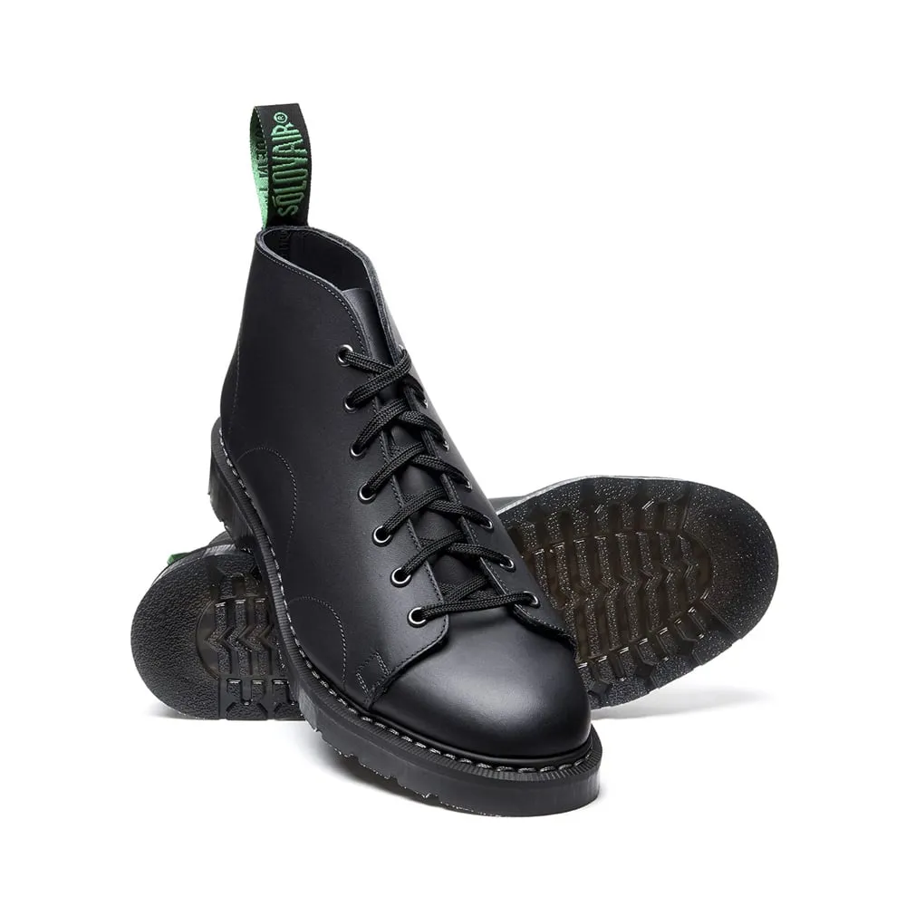 Solovair Black Greasy Monkey Boot