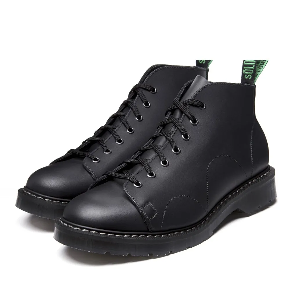 Solovair Black Greasy Monkey Boot