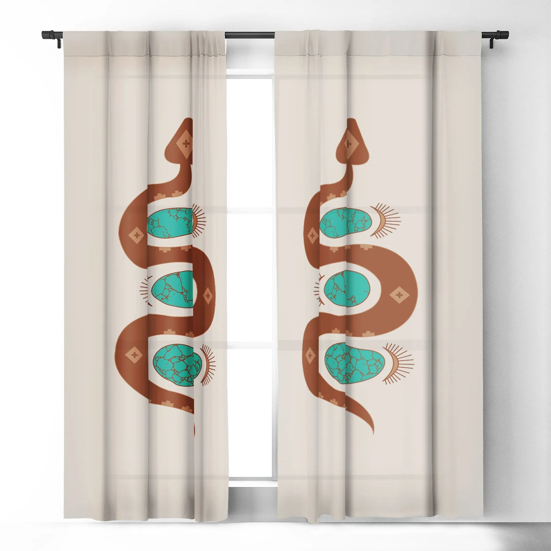 Southwestern Slither Blackout Window Curtains (DS) DD