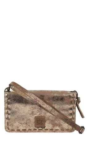 STS Ranchwear Flaxen Roan Evie Metallic Gold Organizer Crossbody