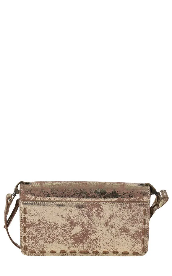 STS Ranchwear Flaxen Roan Evie Metallic Gold Organizer Crossbody