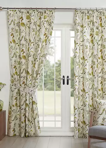 Sundour Grove Printed Lined Pencil Pleat Curtains | Kaleidoscope