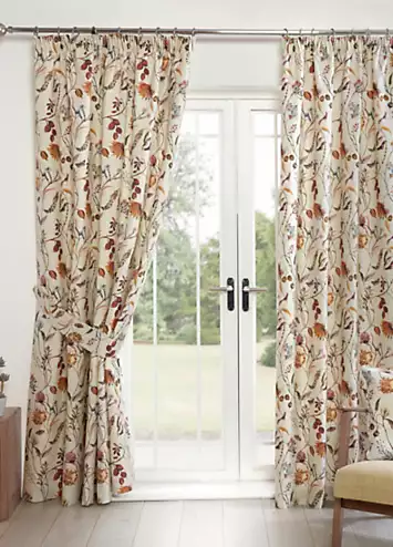 Sundour Grove Printed Lined Pencil Pleat Curtains | Kaleidoscope