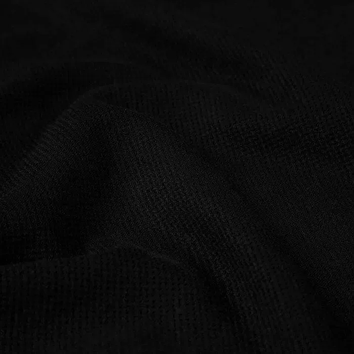 Sunspel Long Sleeve Riviera Polo Black