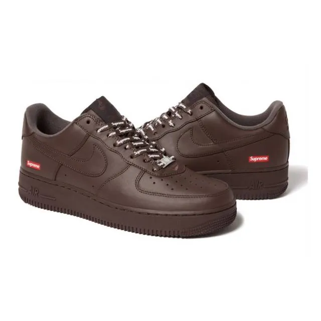 Supreme x Nike Air Force 1 Low (Box Logo Baroque Brown/ ...