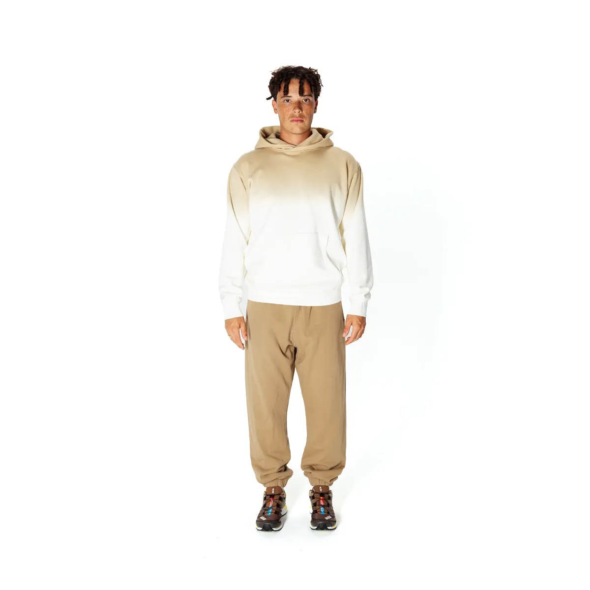 Taikan   Custom Hoodie Dip-Dye Tan/Cream