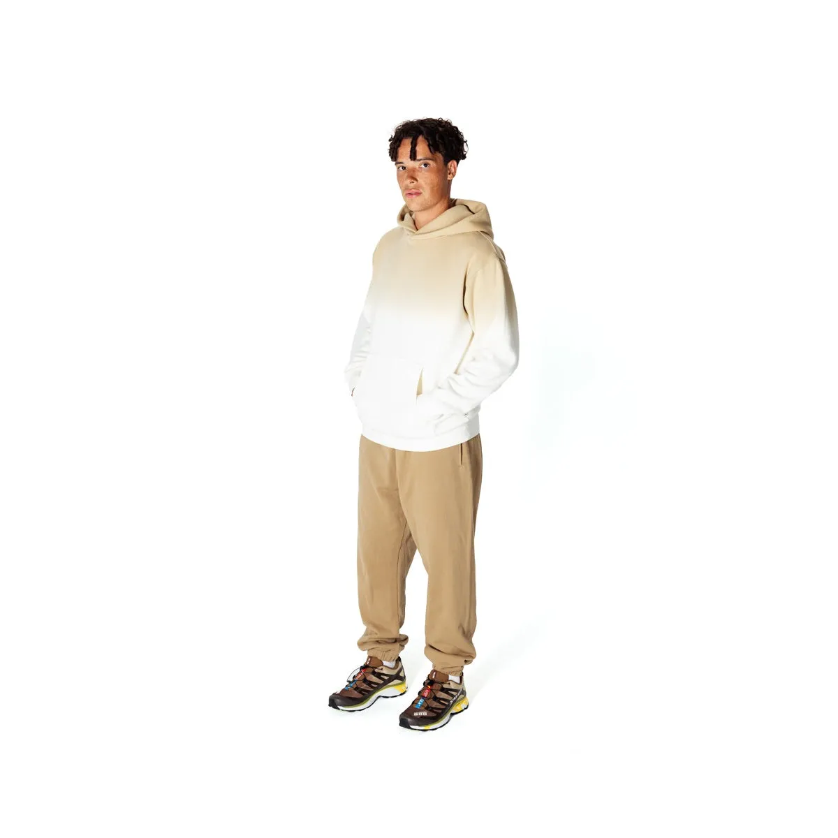 Taikan   Custom Hoodie Dip-Dye Tan/Cream