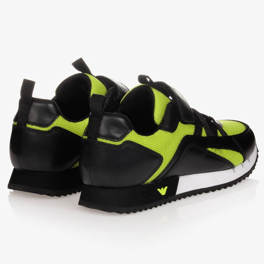 Teen Green Logo Trainers 