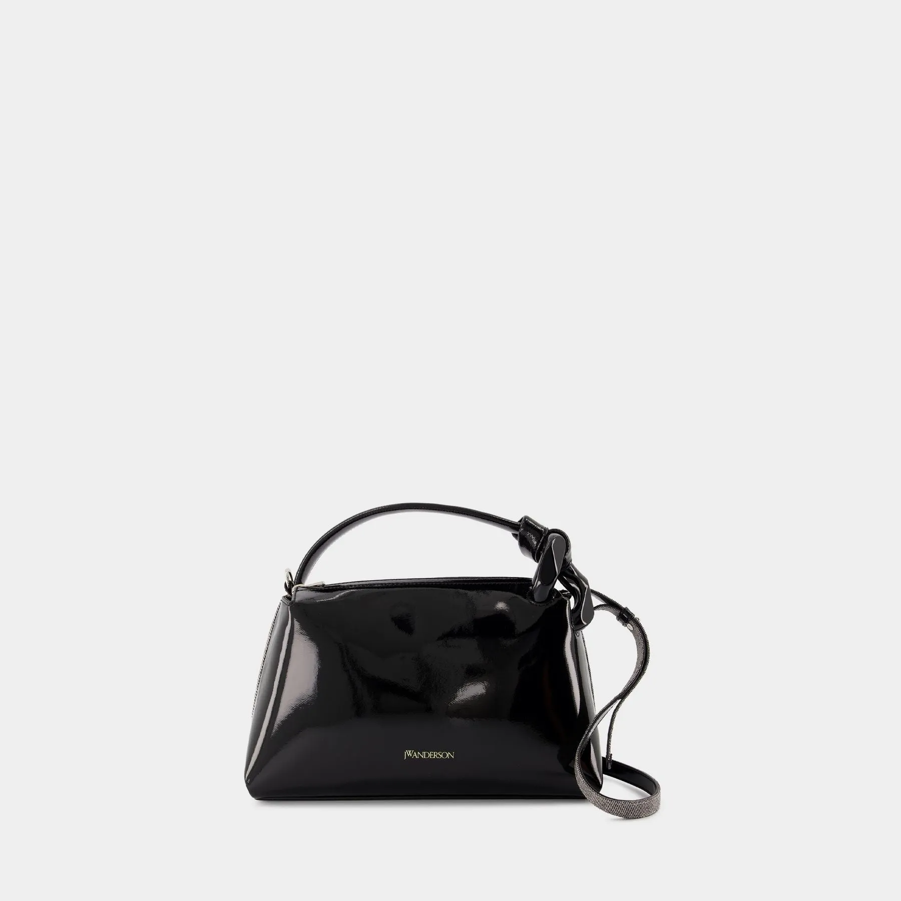 The Jwa Corner Crossbody - J.W. Anderson - Cotton - Black