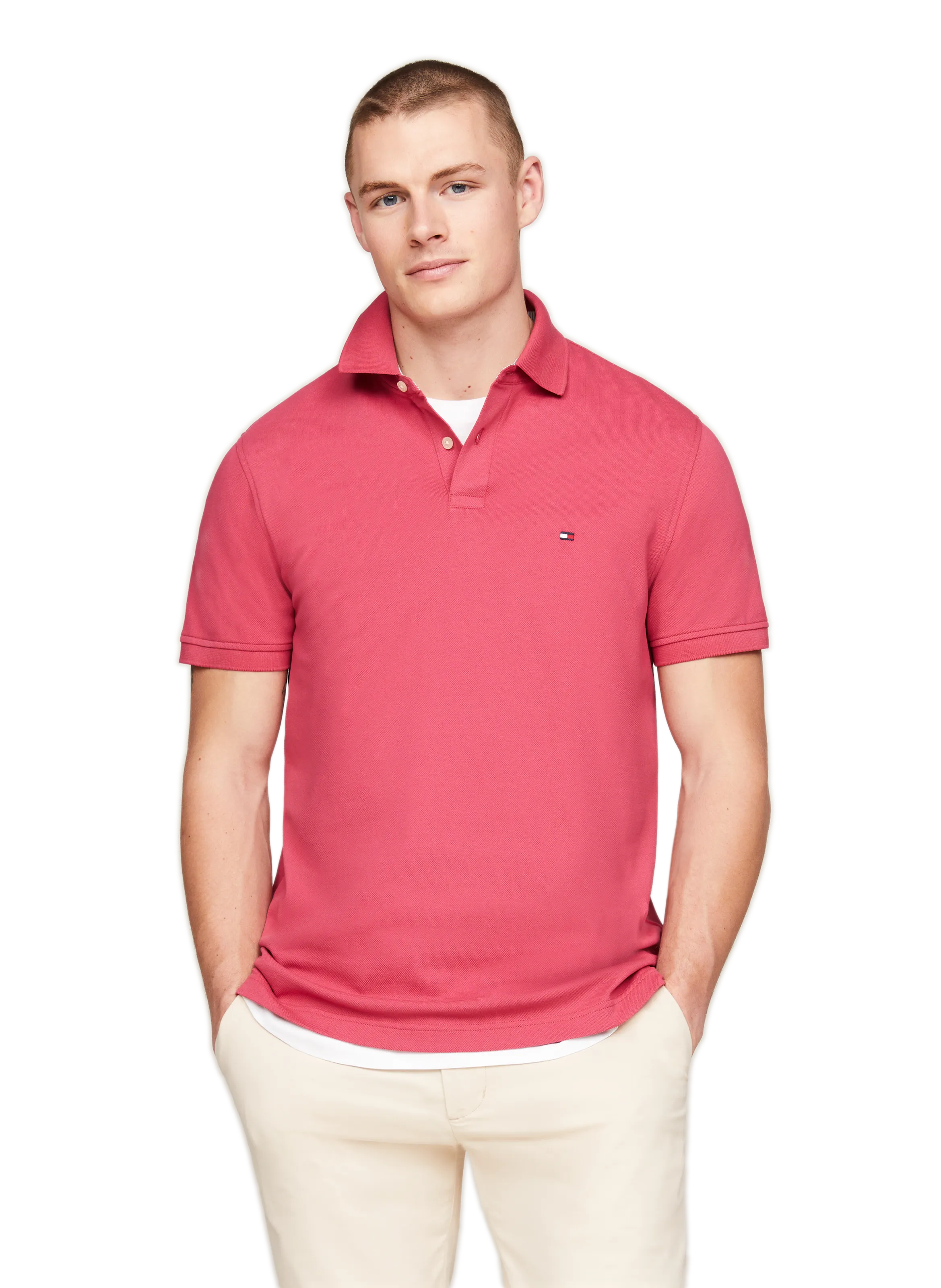 Tommy hilfiger   Cotton polo shirt  - Pink