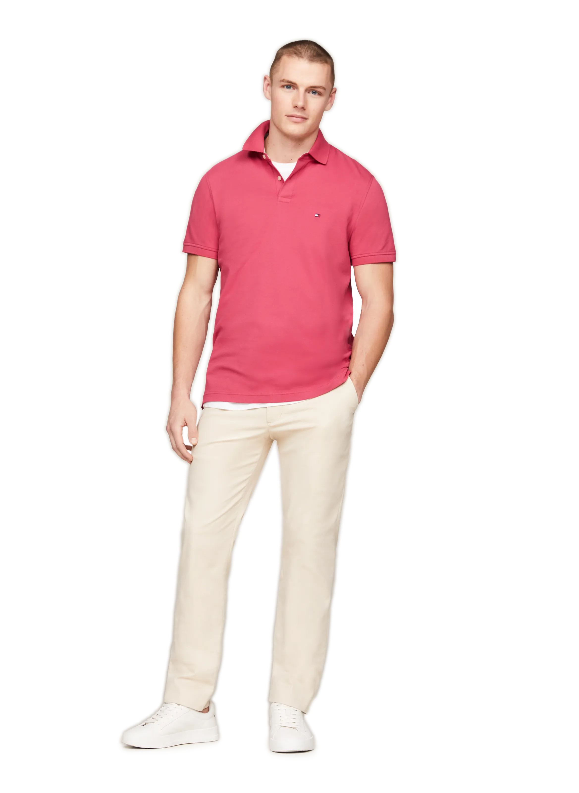 Tommy hilfiger   Cotton polo shirt  - Pink