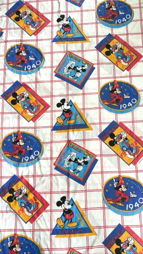 Vintage 1980s Mickey Mouse single duvet cover