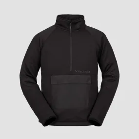 Volcom Tech Mock Neck Pullover Fleece Black