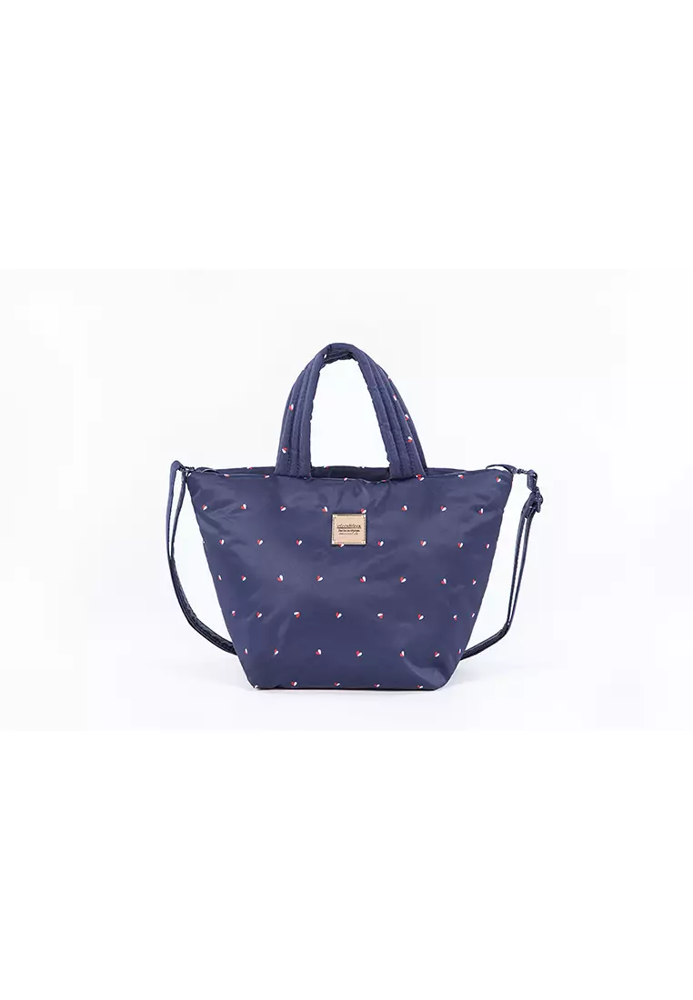 VOVAROVA VOVAROVA 2-way Mini Tote - Gem of Hearts - Navy