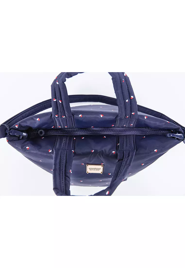 VOVAROVA VOVAROVA 2-way Mini Tote - Gem of Hearts - Navy