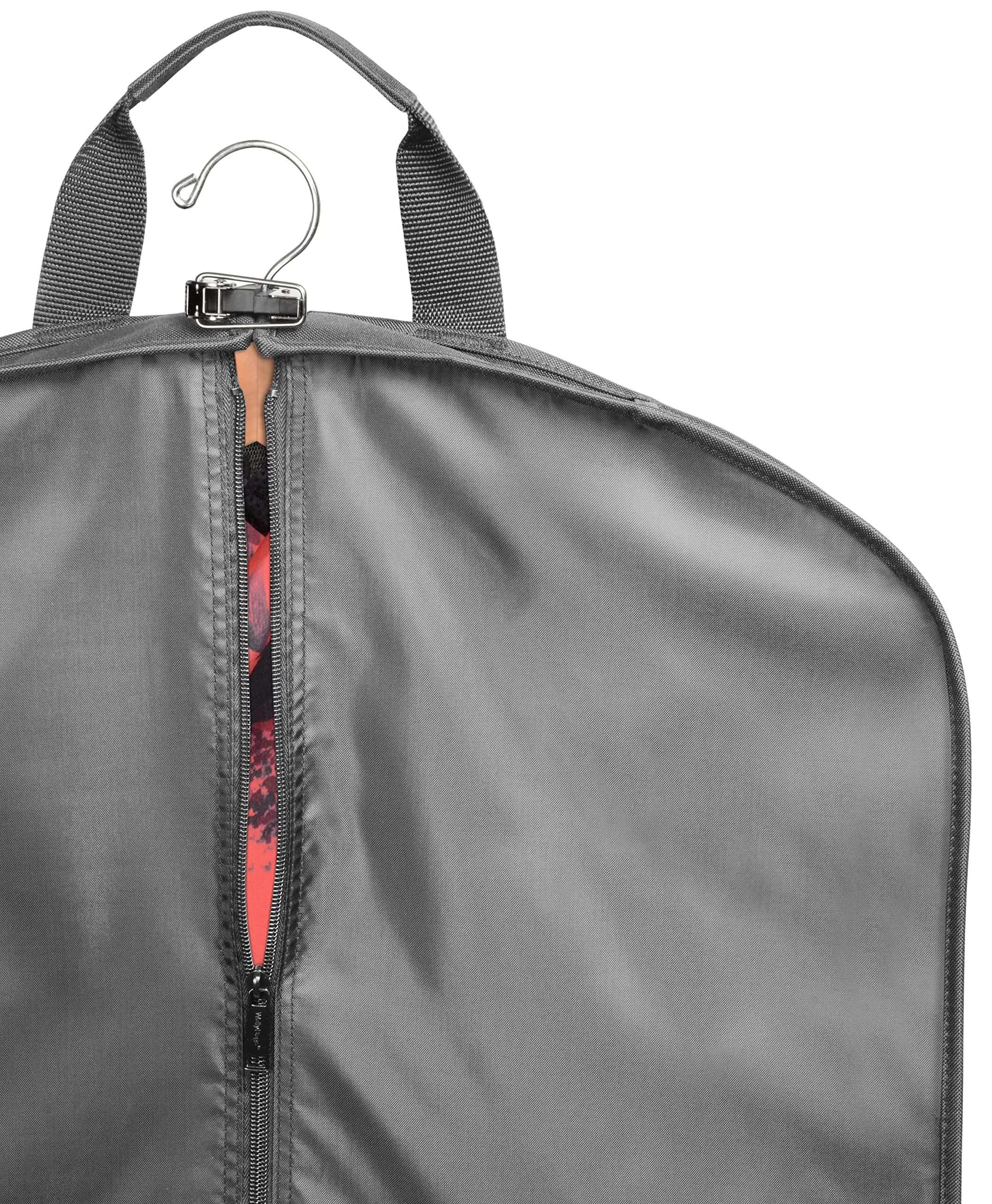 wallyBags 60” Premium Tri-Fold Travel Garment Bag with exterior pocket  