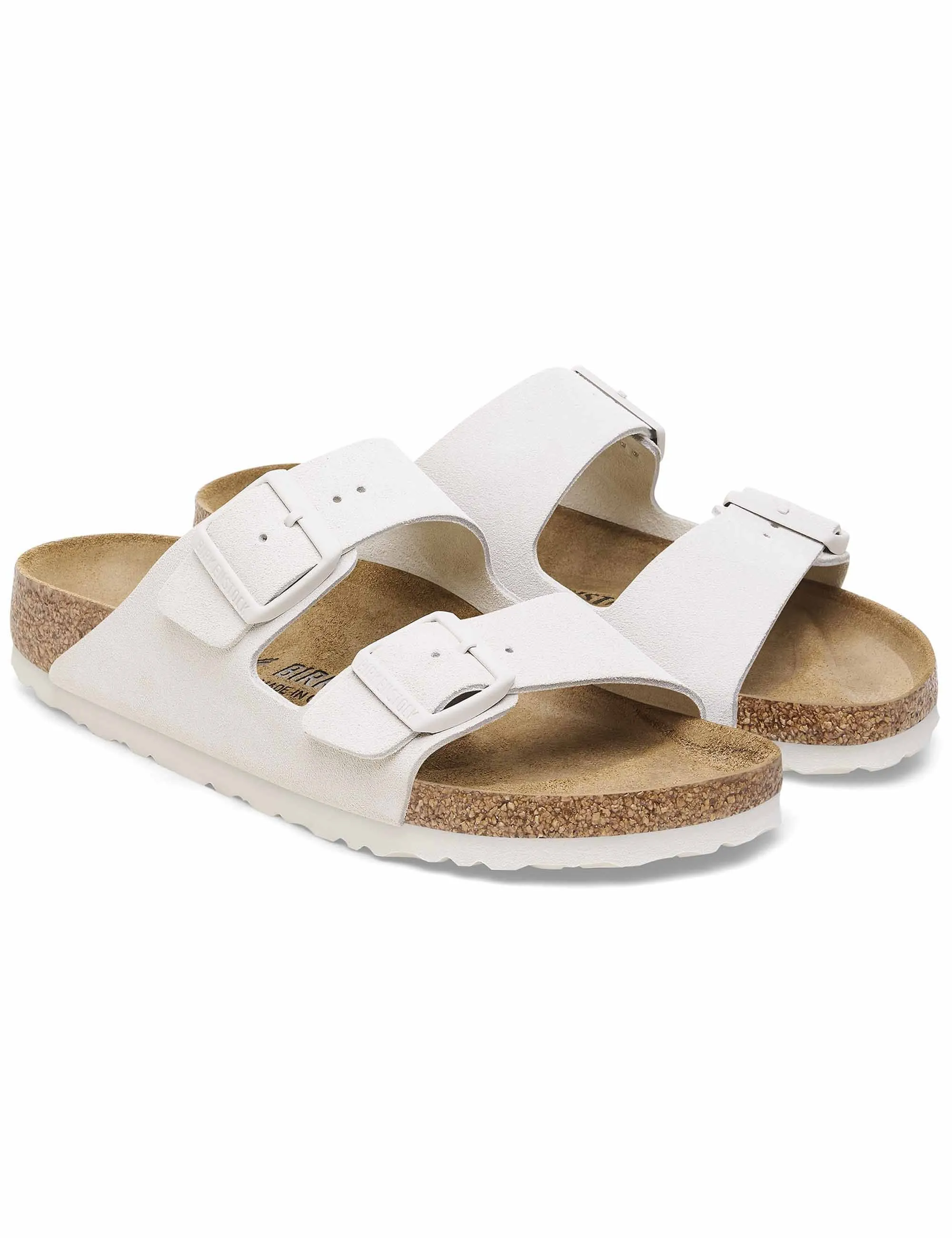 Women's Arizona Suede Sandals LEVE - Antique White (Narrow Fit)