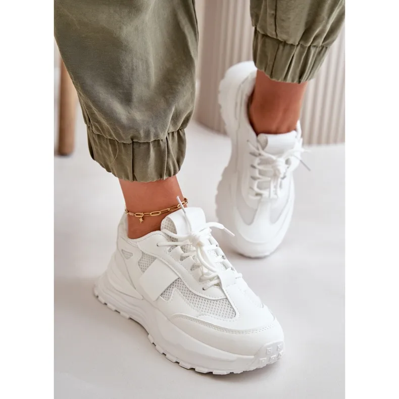 Women's Sneakers On Platform White Nevelaine