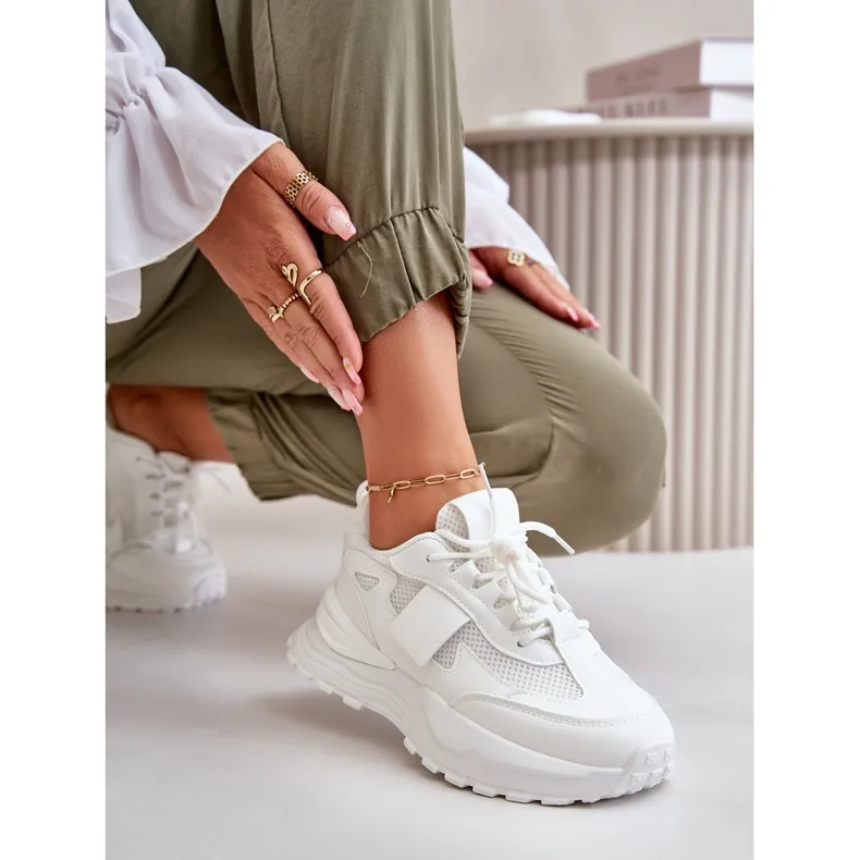 Women's Sneakers On Platform White Nevelaine