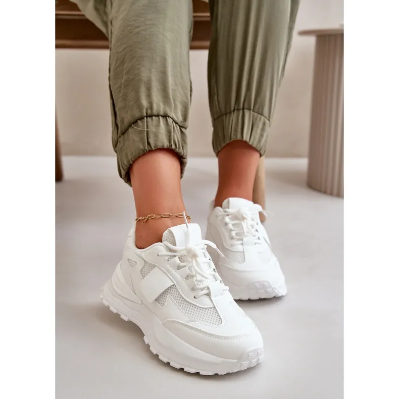 Women's Sneakers On Platform White Nevelaine