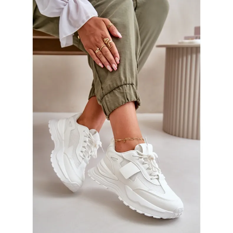 Women's Sneakers On Platform White Nevelaine