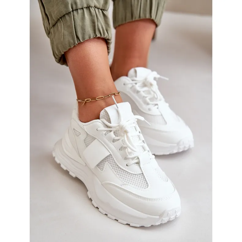 Women's Sneakers On Platform White Nevelaine