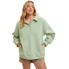 Women's Wishlist Teddy Bear Pullover