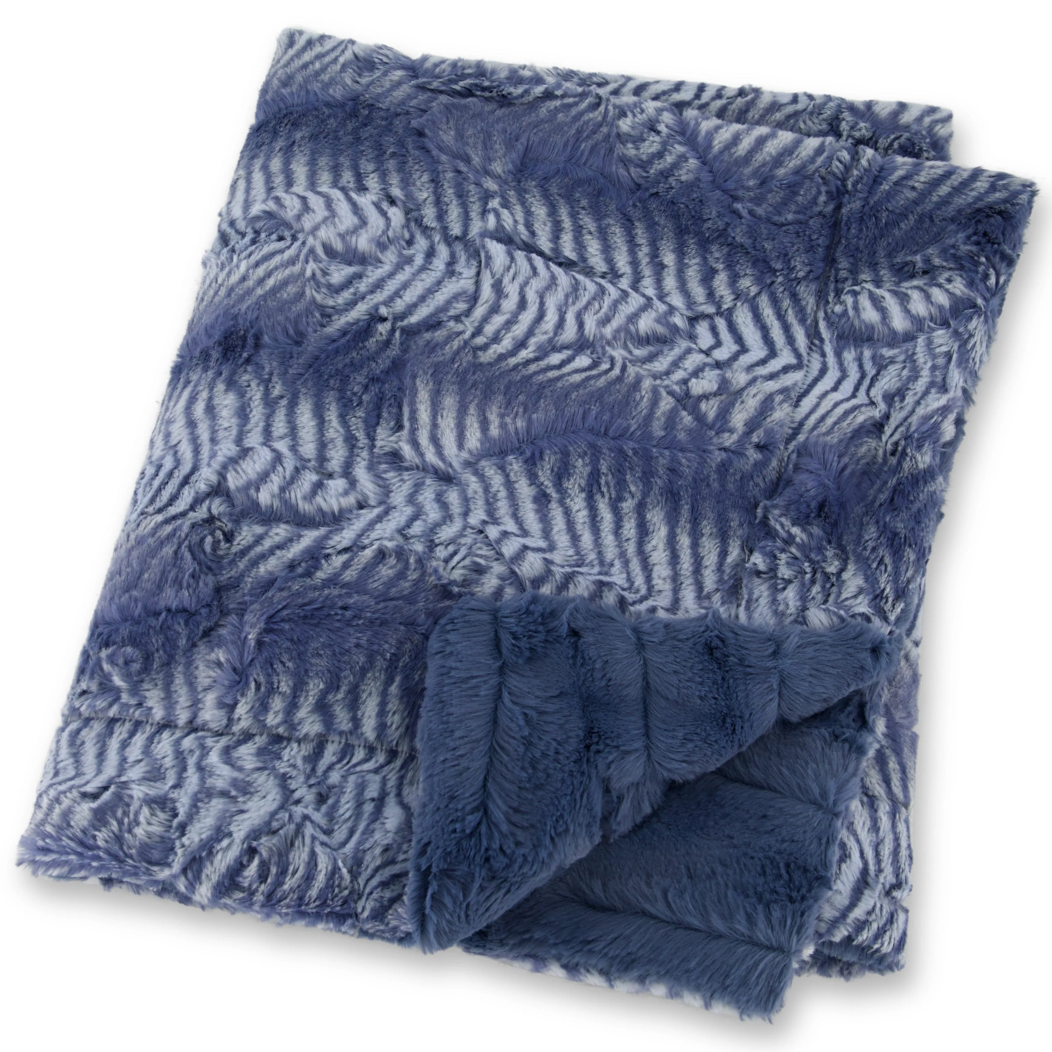 Zandino Charlotte Denim Minky Blanket